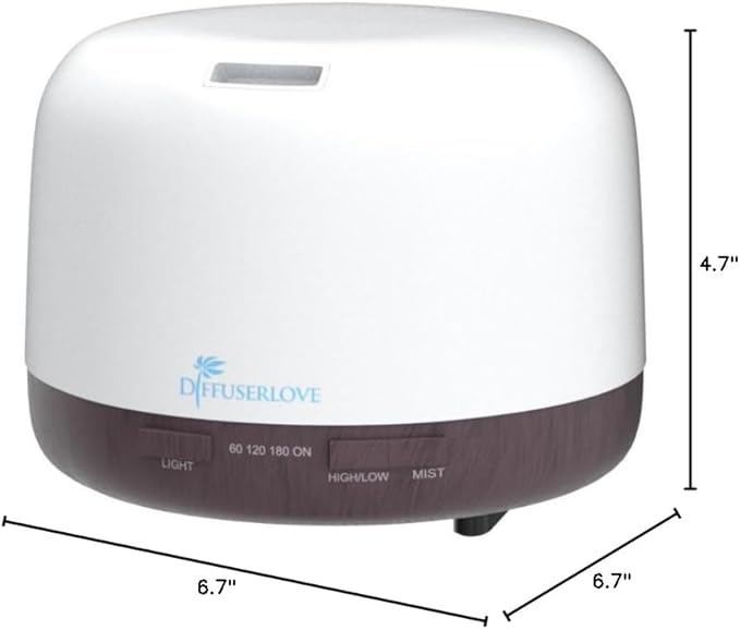Diffuserlove Essential Oil Diffuser 500ML Aromatherapy Diffuser Mist - Image 8