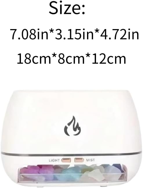 Multi-Colour Flame Humidifier Aromatherapy Diffuser, 7-Colour Flame Humidifier - Image 7
