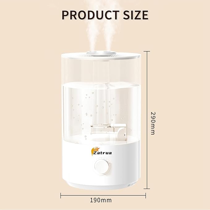 Zatura Dual Spray Large Capacity 5l Humidifier Home Desktop Fog Humidifier - Image 6