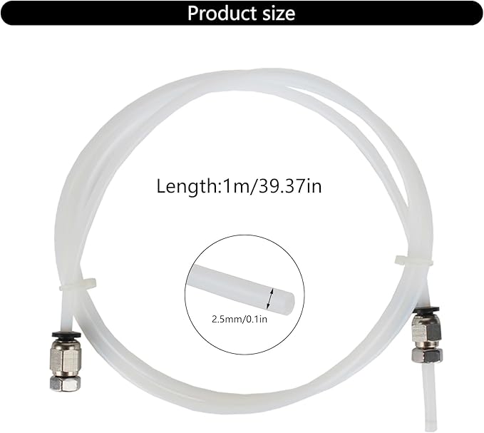 3D Printing Filaments Dry Box Tubing Set Improved 2.5x4mm 2.5MM Inner Diameter - Image 9