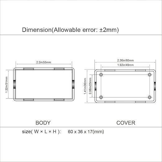 LeMotech Project Box 10 Pieces ABS Plastic Electrical Project Case Small - Image 7