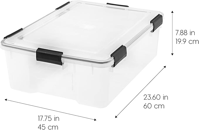 IRIS USA 41 Quart WEATHERPRO Plastic Storage Box - Image 6