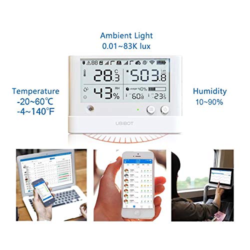 UbiBot Wireless Remote Smart Temperature Humidity Ambient Light Sensor WiFi - Image 9
