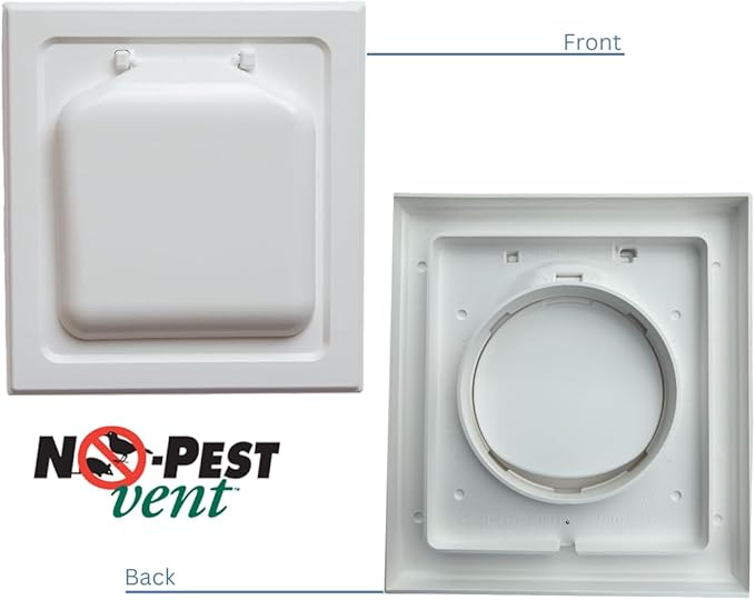No-Pest Vent 6" Dual Door Exhaust Vent Cover – Outdoor Vent Cap - Image 6
