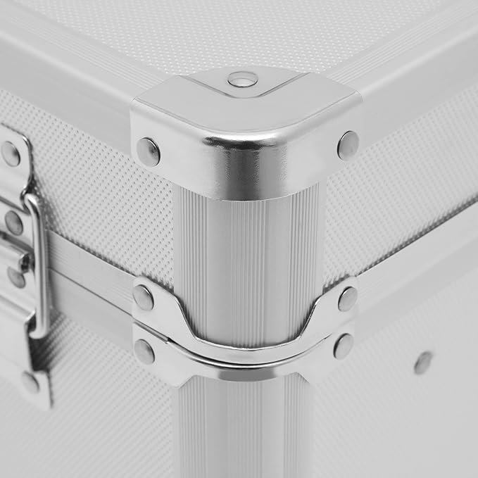 Metal Locking File Organizer Box, 13.8*10*13.4 inch Portable Locking Storage - Image 9