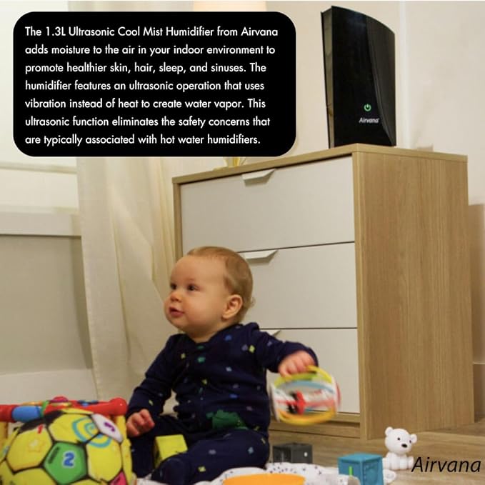 Airvana 1.3L Ultrasonic Cool Mist Humidifier - Image 6