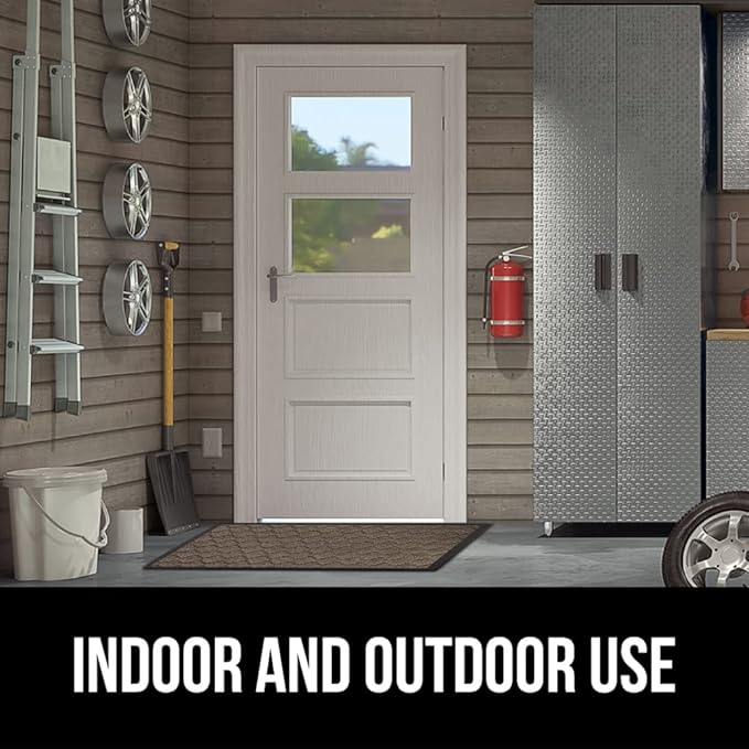 GORILLA GRIP 100% Waterproof All-Season WeatherMax Doormat US Designed Natural - Image 9