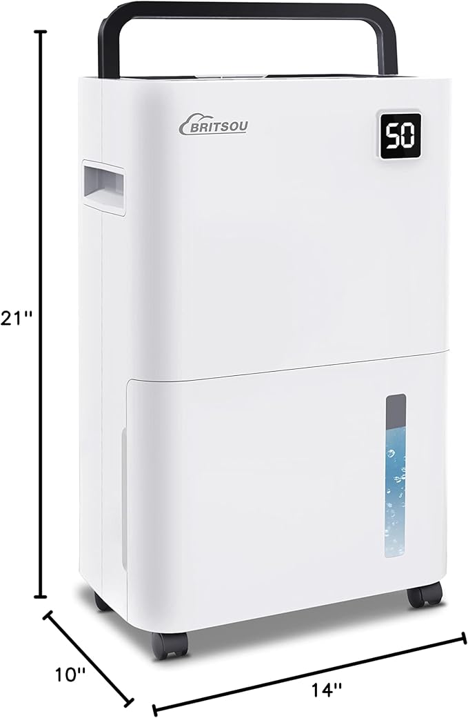 Britsou 50 Pints Dehumidifier for Basement - Image 9