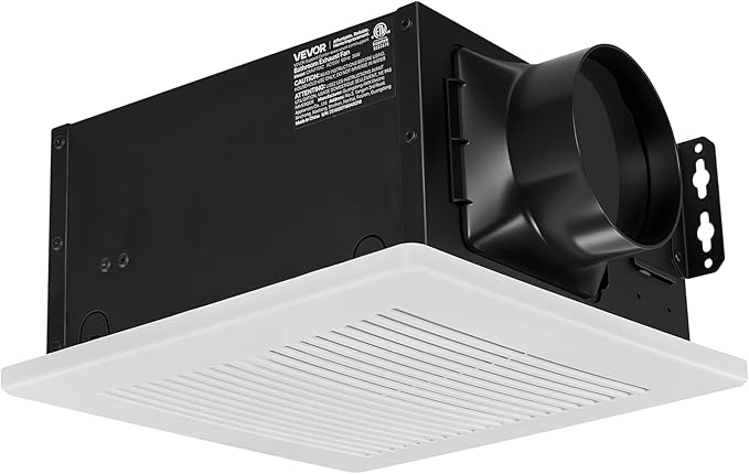VEVOR Bathroom Exhaust Fan, 80 CFM Bathroom Vent, Premium Motor Ceiling Fan - Image 9
