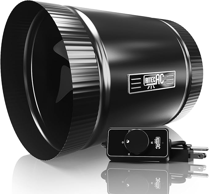 6 Inch Inline Duct Fan with Speed Controller - Image 9
