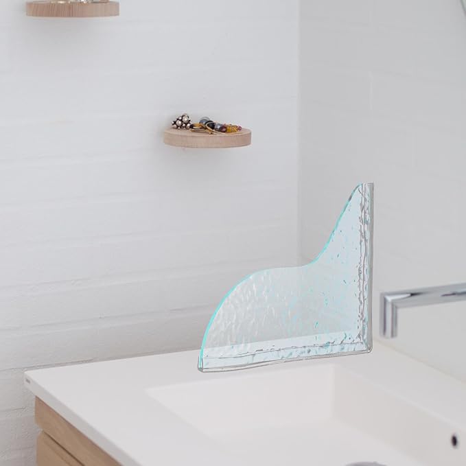 1 Pairs Bathroom Water Splash Guard Clear Acrylic Shower Corner Water Barrier - Image 9