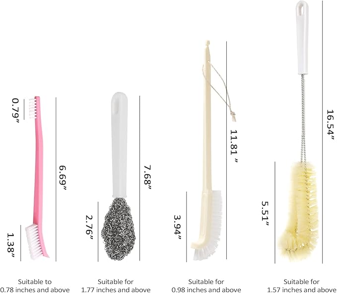 Portable Blender Cleaning Brush Set of 4 - Image 7