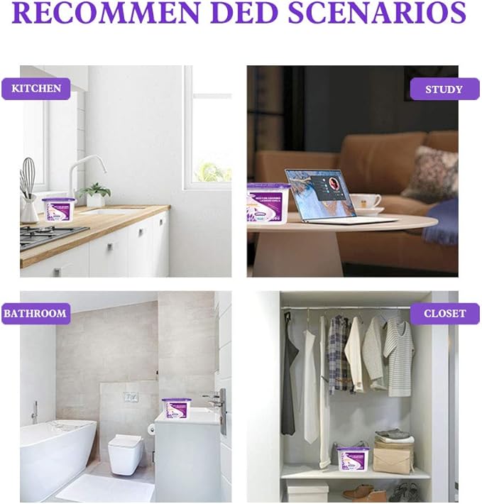 CANAGER Lavender Vanilla Moisture Absorber Box, Odor Eliminator and - Image 7