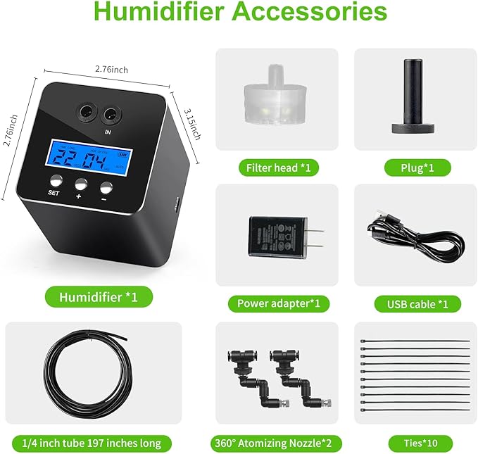 reptile humidifier, LCD with timing function, time length and interval can be - Image 6