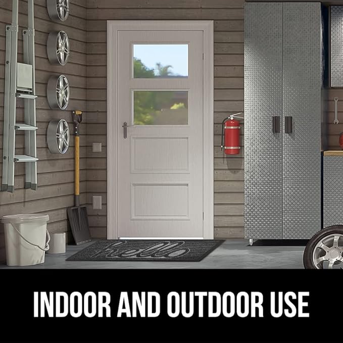 GORILLA GRIP 100% Waterproof All-Season WeatherMax Doormat, US Designed Natural - Image 10
