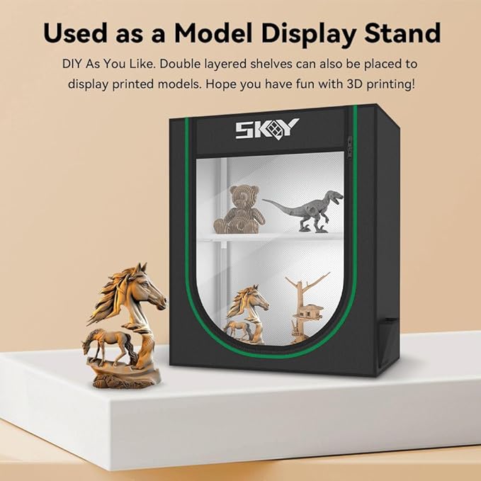 Skouphy 3D Printer Filament Storage Box, 2-Tier Storage Shelves - Image 8