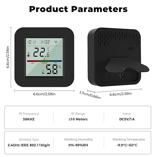WiFi Smart IR Remote Control, 3-in-1 Smart AC Controller - Image 9