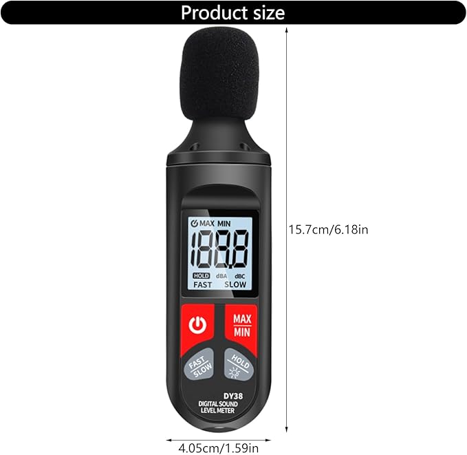High Precisions Sound Leveling Meter Decibel Noise Tester Digital Noise Meter - Image 9