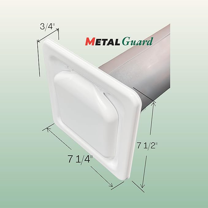 NO-PEST VENT MetalGuard, Dual Door Dryer Vent Cover Outdoor 4 Inch, - Image 5
