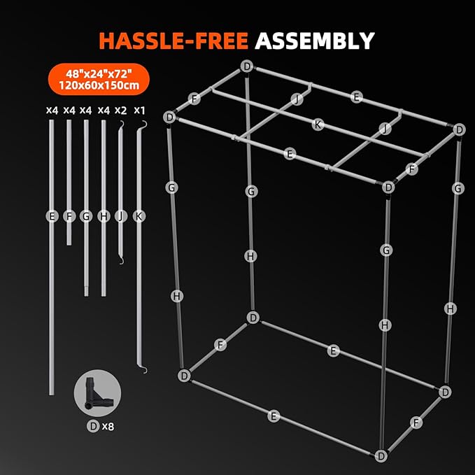 Spider Farmer 4x2 Grow Tent 2025 New, - Image 9