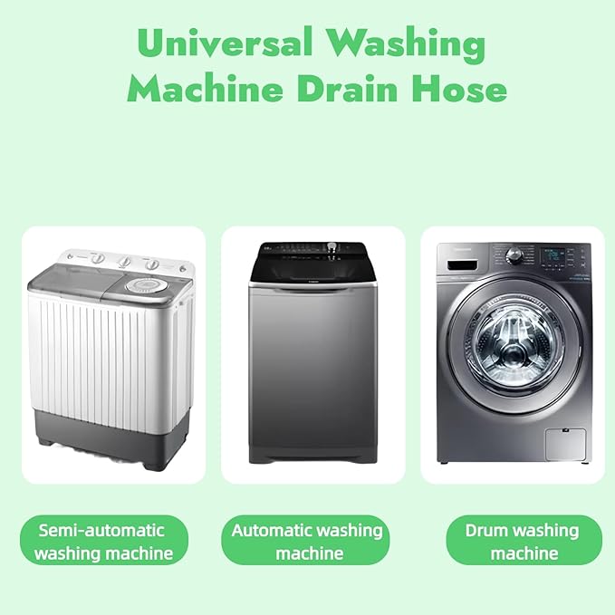 16-FT Universal Washing Machine Drain Hose Kit – Extra-Long Flexible Corrugated - Image 7