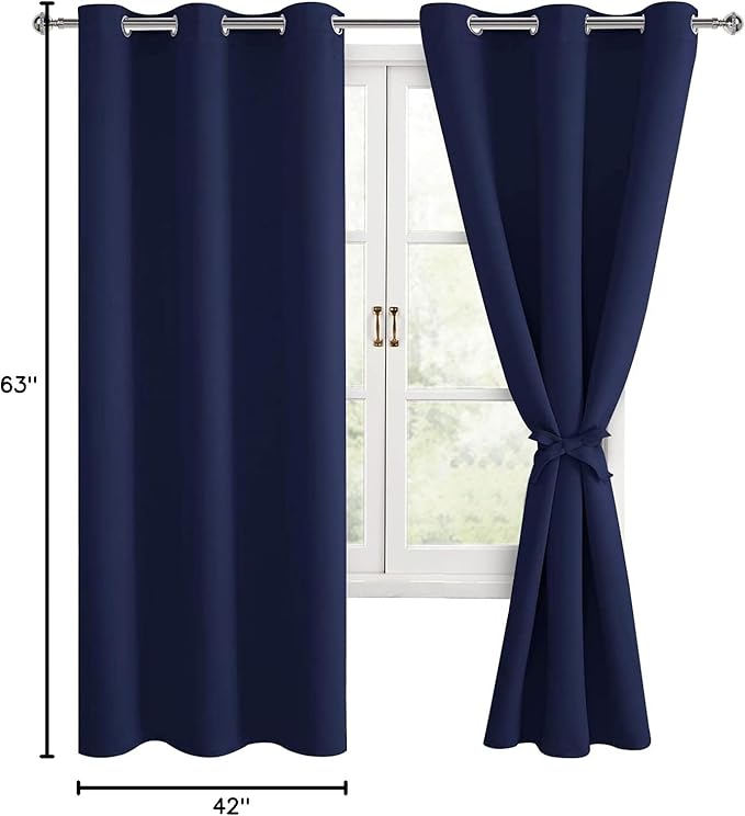 Hiasan Blackout Curtains for Bedroom, Thermal Insulated, Light Blocking - Image 7