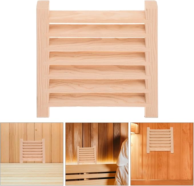 Sauna Room Air Vent Grille Wooden Ventilation Panel Steam Room Accessories - Image 9