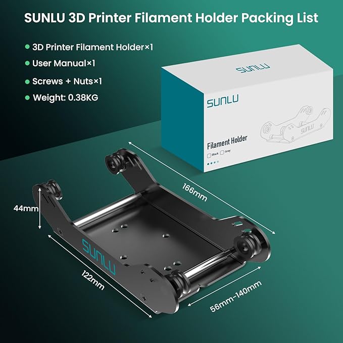 SUNLU 3D Printer Filament Holder, Filament Spool Holder, 1 Piece - Image 9