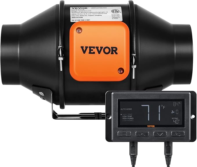 VEVOR Inline Duct Fan, 4-Inch 205 CFM - Image 9