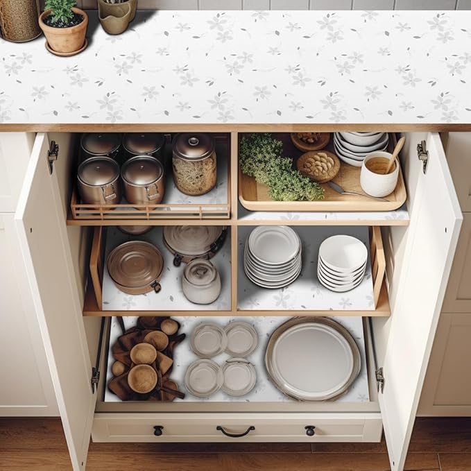 18" W x 96" L Floral Drawer and Shelf Liner - Image 9