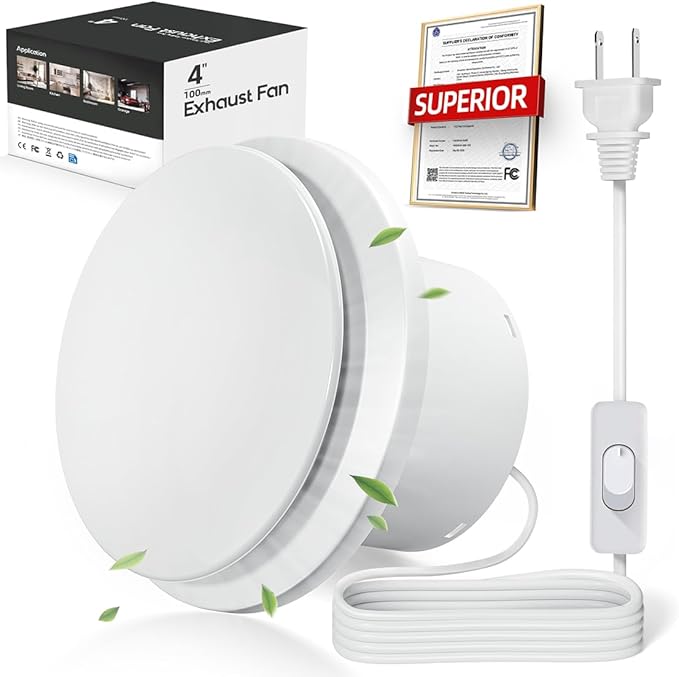 4 Inch Bathroom Exhaust Fan - Image 8