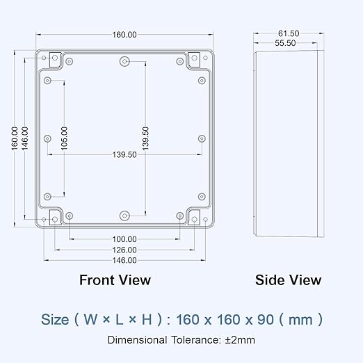LeMotech Electrical Box Clear Cover Project Box IP65 Waterproof Junction Box - Image 8