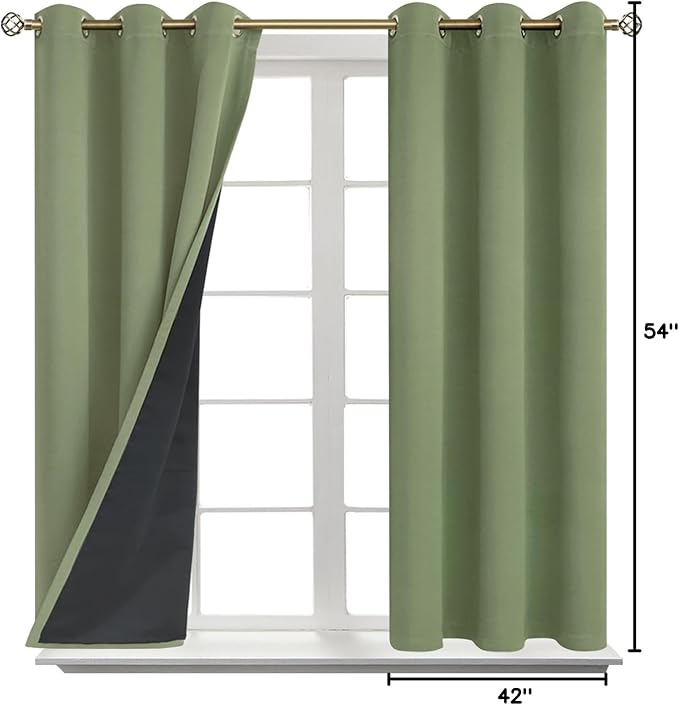 BGment Short 100% Blackout Curtains - Image 9