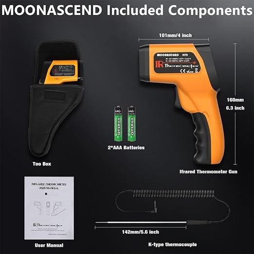 Infrared Thermometer Gun for Cooking, Non Contact Thermometers Laser - Image 7