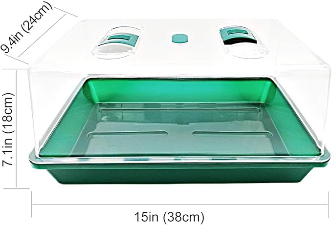 Propagator with Humidity Vents Domes, Heavy Duty Growing Tray Mini Greenhouse - Image 7