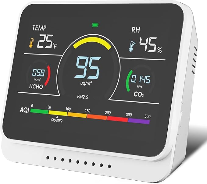 13 in 1 Air Quality Monitor Indoor, by Xoopon
