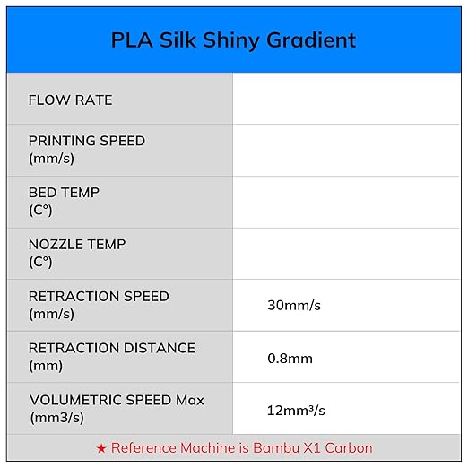 AMOLEN Silk PLA Filament Bundle, 3D Printer Filament Gradient 1.75mm Silk Shiny - Image 8