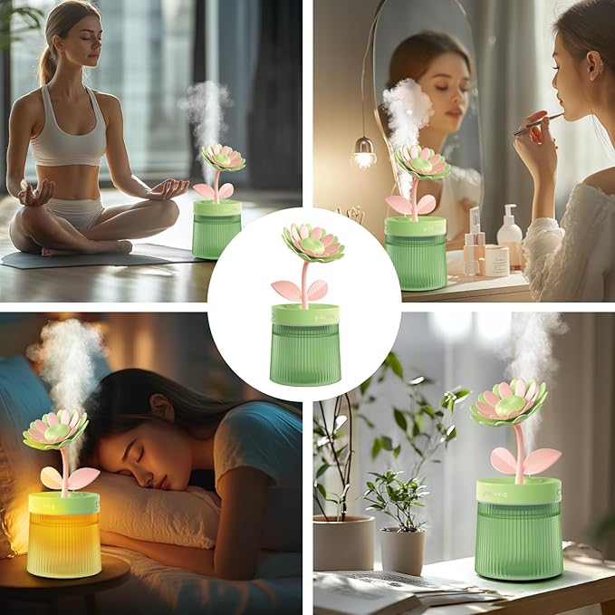 Cute Mini Humidifier 320mL Cool Mist Humidifie mute - Image 8
