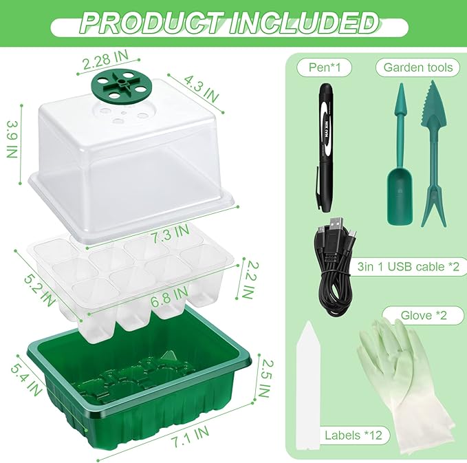 Lunies 6 Packs Seed Starter Tray - Image 7