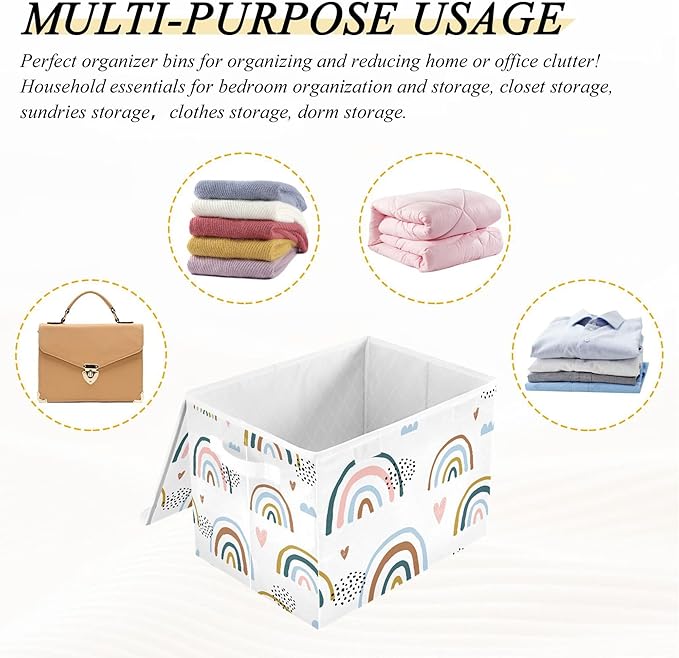 xigua Cartoon Rainbow Storage Bins - Image 7
