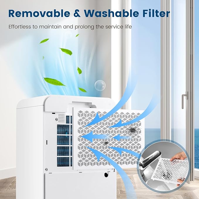 COSTWAY 2500 Sq. Ft Dehumidifier - Image 9