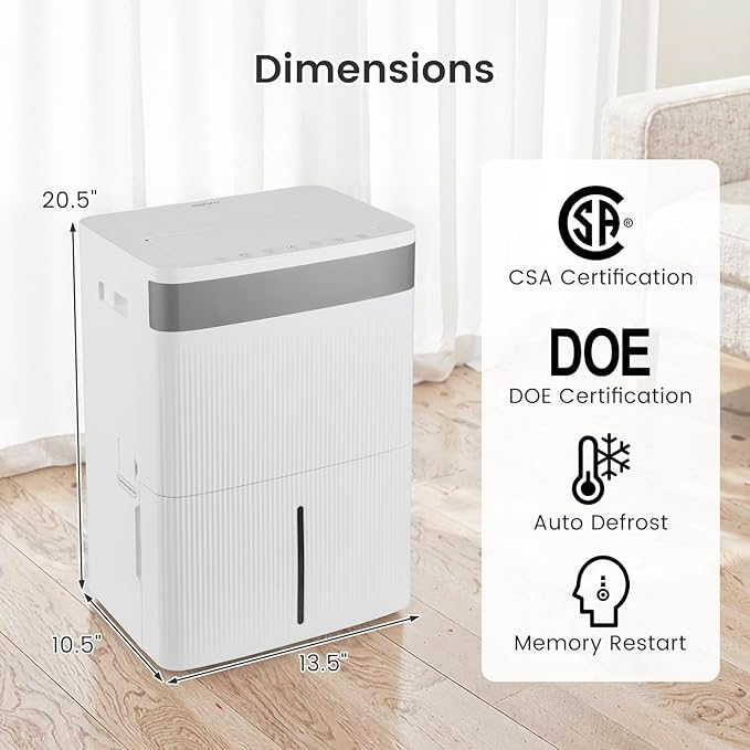 COSTWAY 5500 Sq.Ft Dehumidifier - Image 9