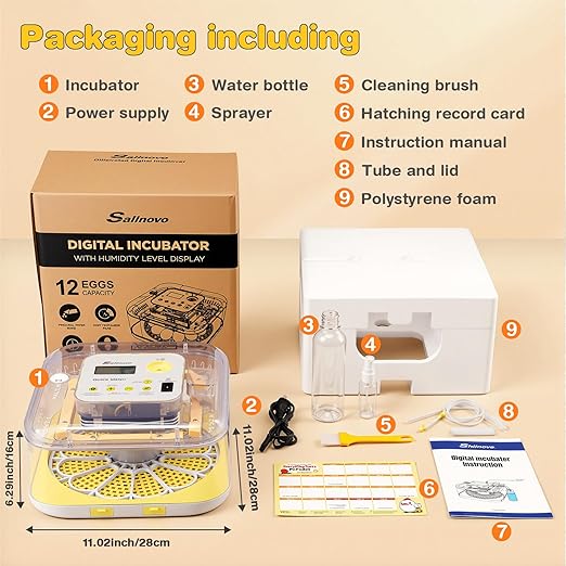 Sailnovo 12 Egg Incubators for Hatching Egg - Image 9