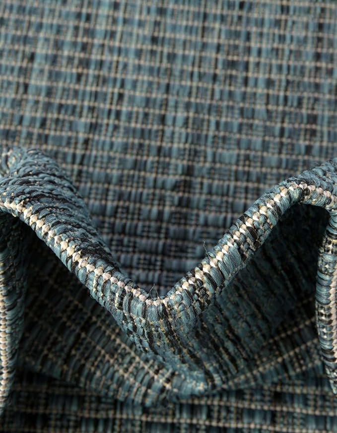 Unique Loom Outdoor Solid Collection Area Rug - Image 7