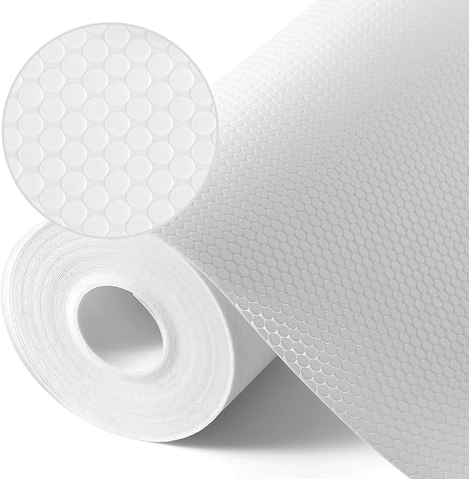 White Shelf Liners for Kitchen Cabinets Non Adhesive Drawer Liner for Bathroom - Image 7