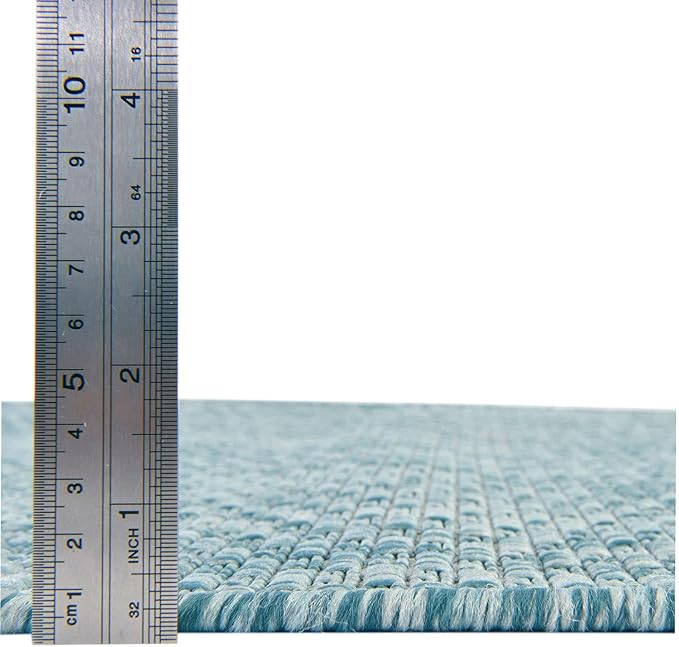Unique Loom Collection Casual Transitional Solid Heathered Indoor/Outdoor - Image 9