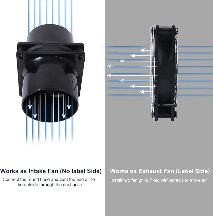 4.72" 12V Exhaust Duct Fan Kits - Image 6
