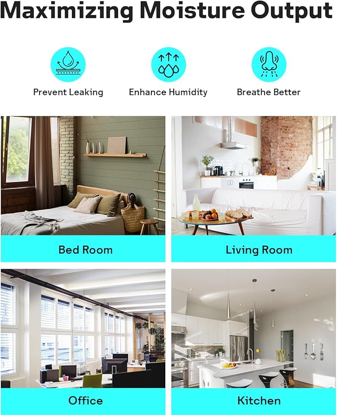 Leemone 4-Pack Bedside Humidifier Filter Replacement Compatible - Image 7
