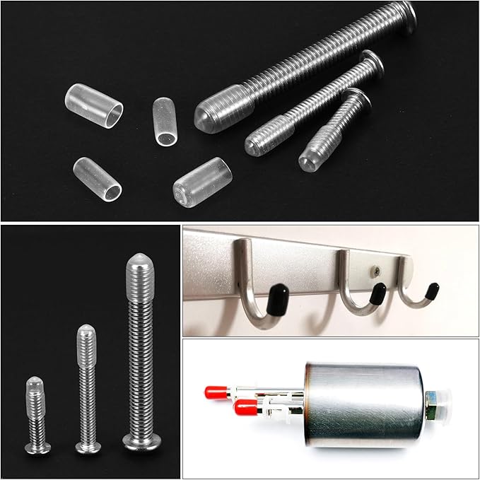 uxcell 20pcs Rubber End Caps Protective Caps 7.5mm ID Vinyl PVC Round Tube Bolt - Image 5
