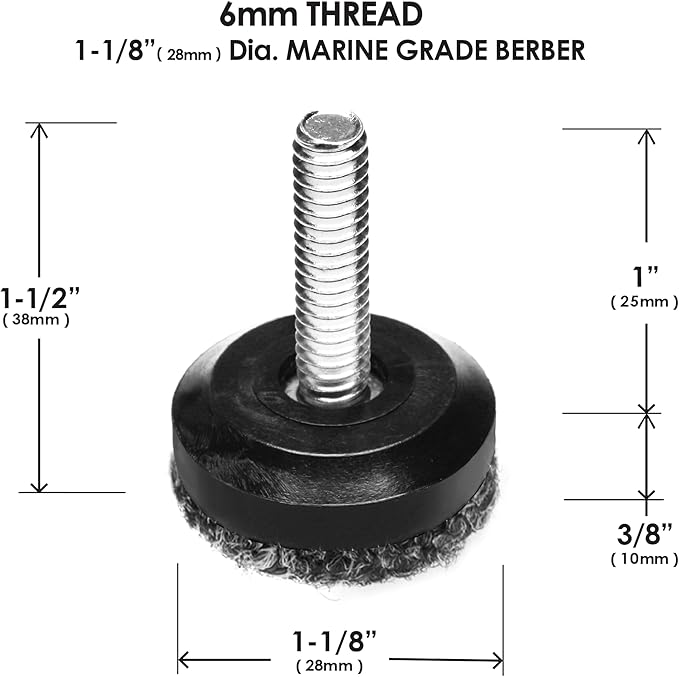 Slipstick Gorilla Outdoor Adjustable Furniture Levelers Weatherproof Screw in - Image 8